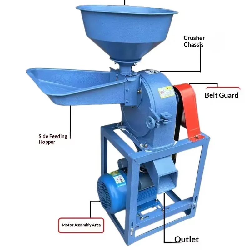 Grain Farming Agriculture - Broyeur Électrique Commercial Agricole pour Céréales